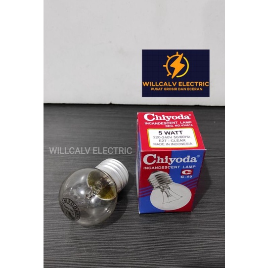 LAMPU PIJAR 5W 5 WATT CHIYODA / BHOLAM PIJAR 5W 5 WATT CHIYODA / LAMPU AYAM CHIYODA 5W 5 WATT