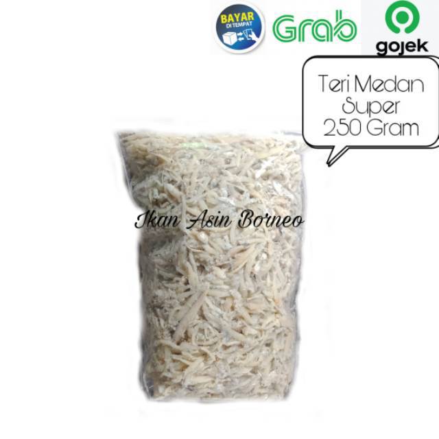 

Ikan Asin Teri Medan / Teri Nasi Super Putih 250 Gram