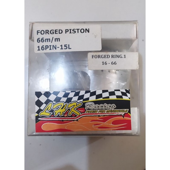 SEHER/PISTON LHK 66 pen/PIN 16 single ring FORGED FORGET