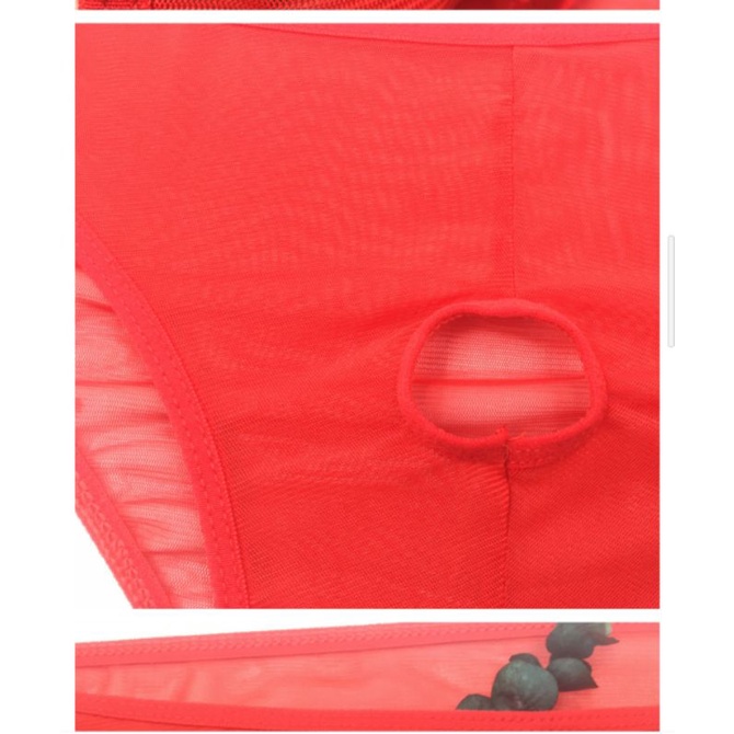 Celana Dalam pria open hold laki laki transparant men panty lubang tengah cowo
