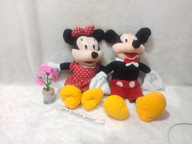 BONEKA L SEPASANG Mickey mouse dan mini mouse L sepasang