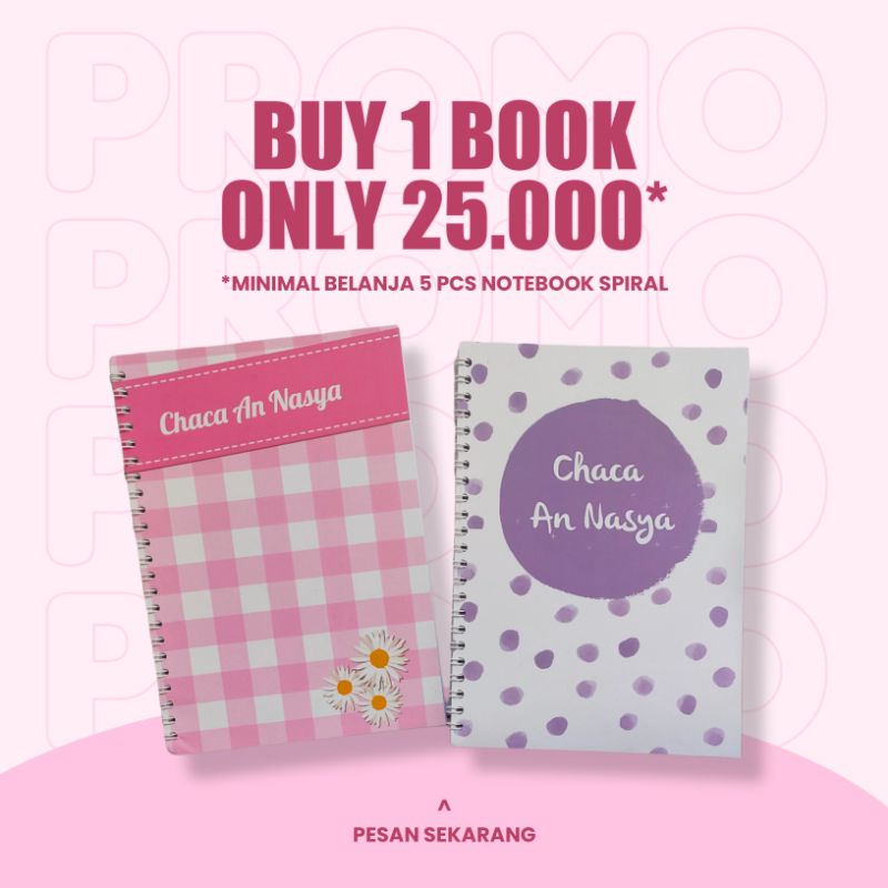 

PROMO CUSTOM NOTEBOOK BUKU CATATAN SPIRAL MURAH