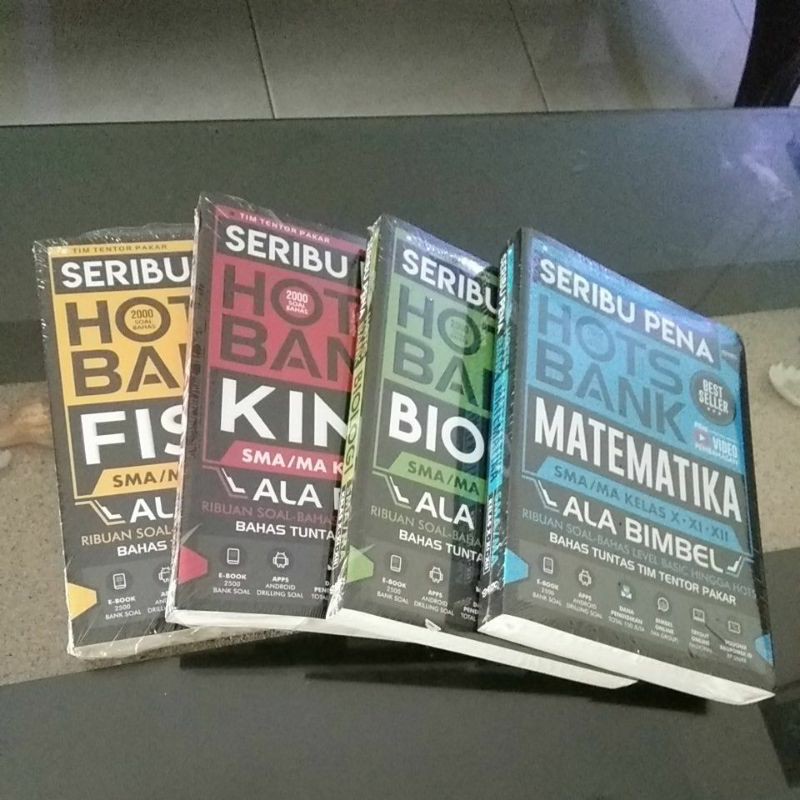 Buku Rangkuman SMA/MA : Seribu Pena Hots Bank (Matematika, Fisika, Kimia, Biologi)-1