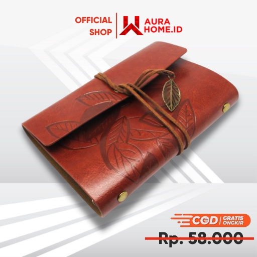 

Buku Catatan Binder Kulit Retro Leaf Kertas B7/ Buku Catatan Diary Diari Harian Agenda Planer Jurnal Jadwal Materi Notebook Binder Kuliah Belajar Bulanan Keuangan Jualan Menabung Orderan Pengeluaran Pemasukan Mini Kecil Aesthetic Estetik Tebal Cover Kulit