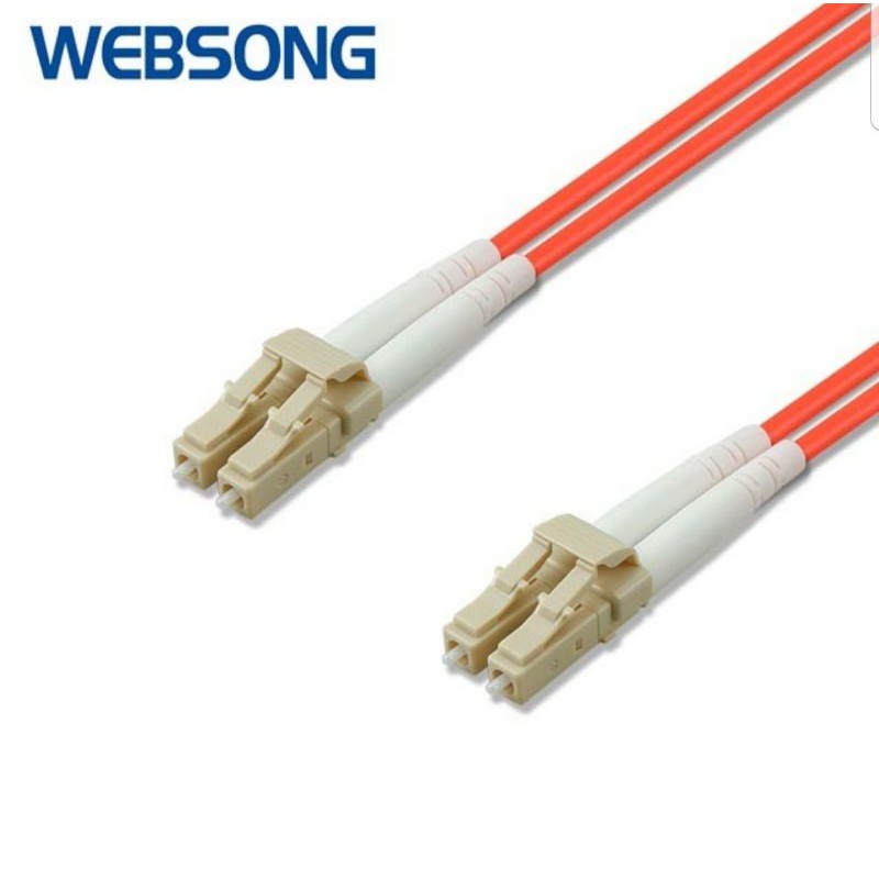 Kabel Fiber Optic Patch Cord LC to LC UPC Duplex Multimode 3M 15M WEBSONG