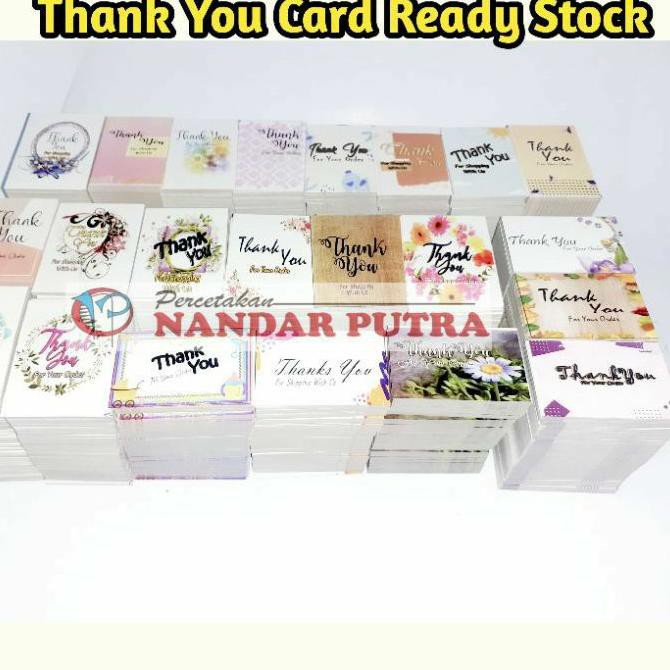 

CUCI GUDANG!!! (50pcs)Thank You Card Ready Stock