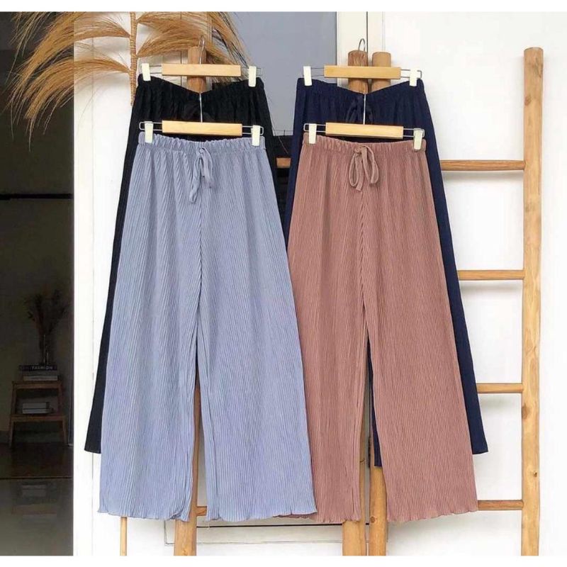 KULOT PLISKET LIDI PANJANG 95CM HIGHWAIST