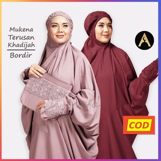 *#*#*#] Mukena Terusan Khodijah Jumbo Dewasa Katun Siti Khadijah Syahrini Full