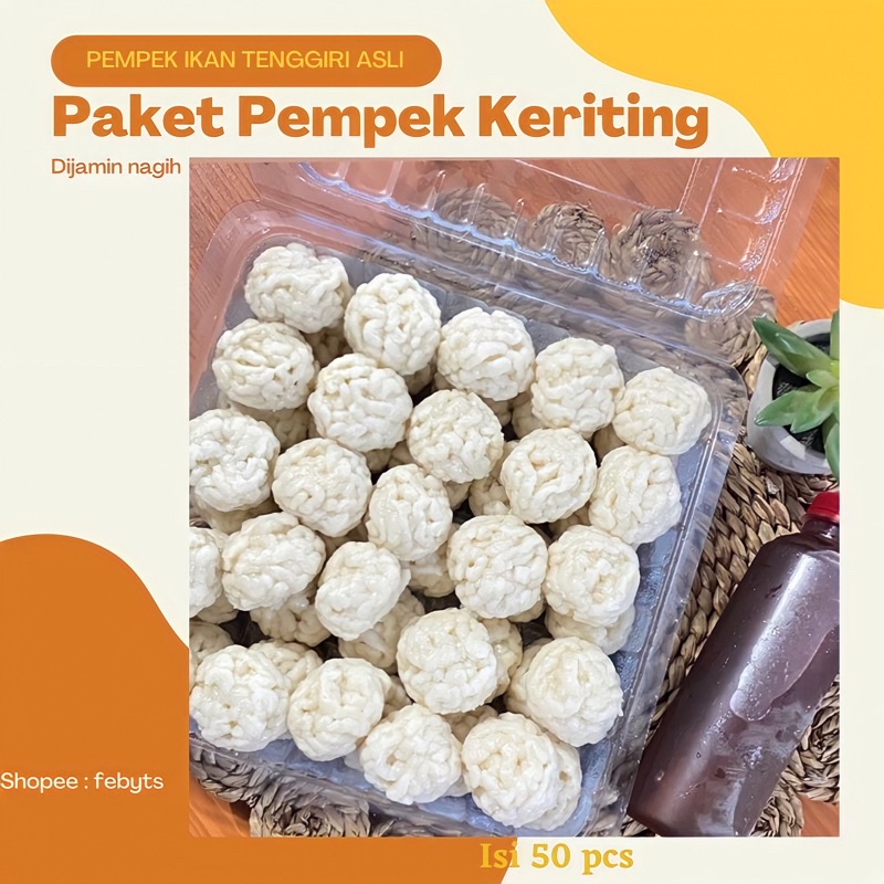 

PEMPEK PALEMBANG IKAN TENGGIRIR ( Paket Keriting)
