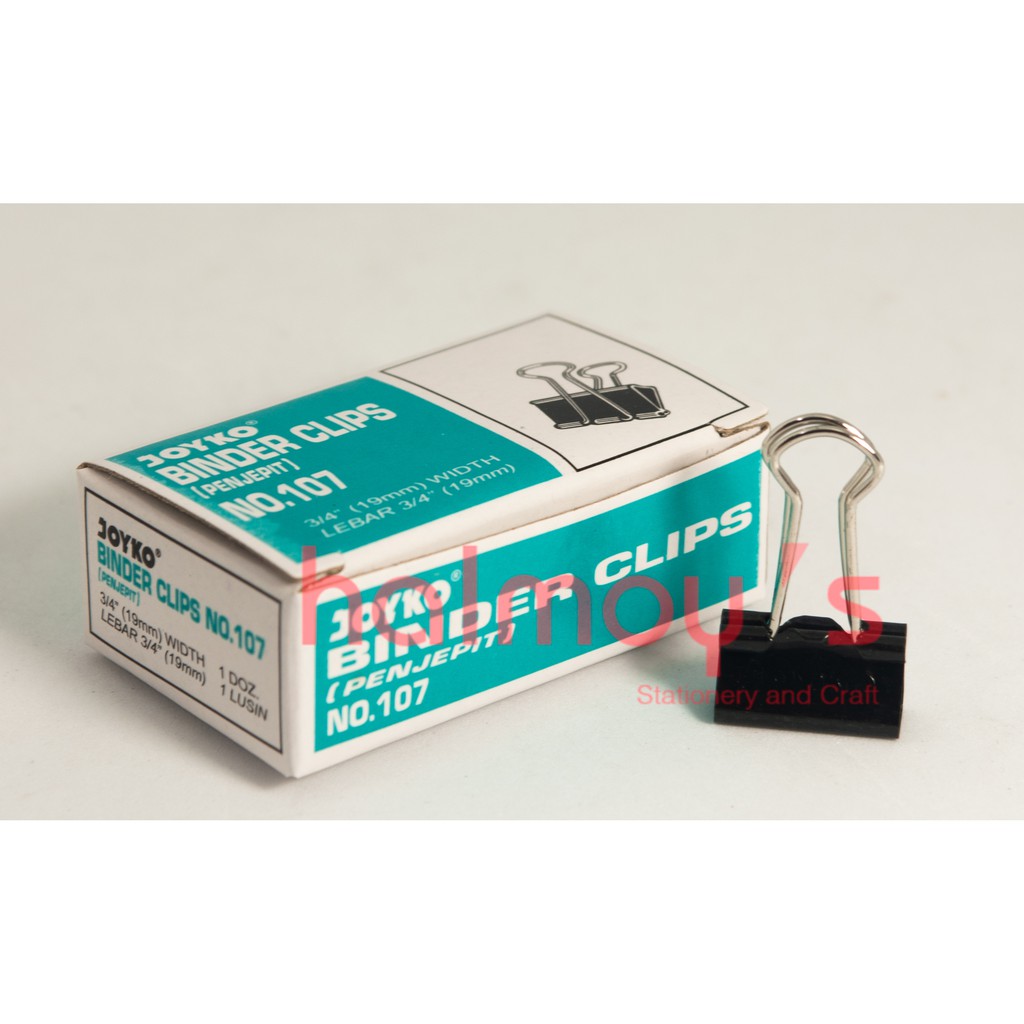 

BINDER CLIP / PAPER CLIP JOYKO NO. 107 ( 12 PCS )