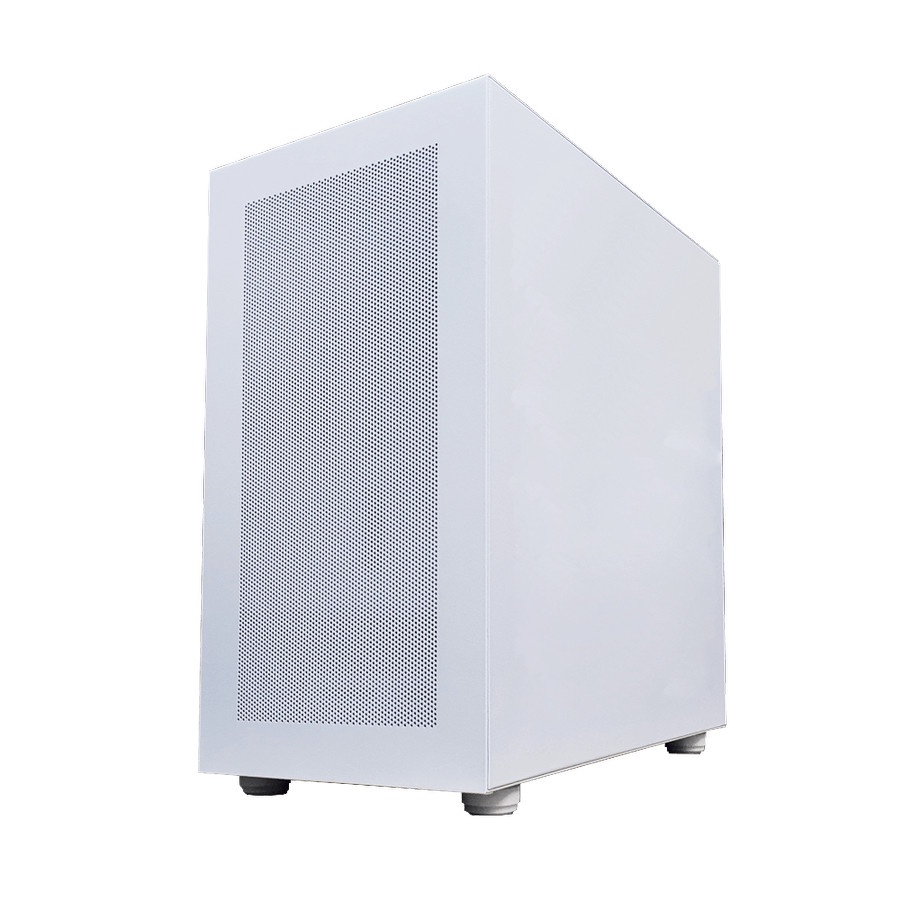 Casing CUBE GAMING FINOS WHITE - All White Inside - mATX - MESH PANEL