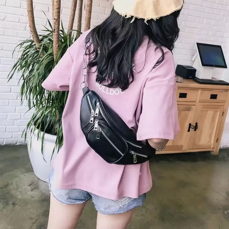 Tas Pinggang Wanita  Slingbag Waitsbag Izy Bahan Pirotex