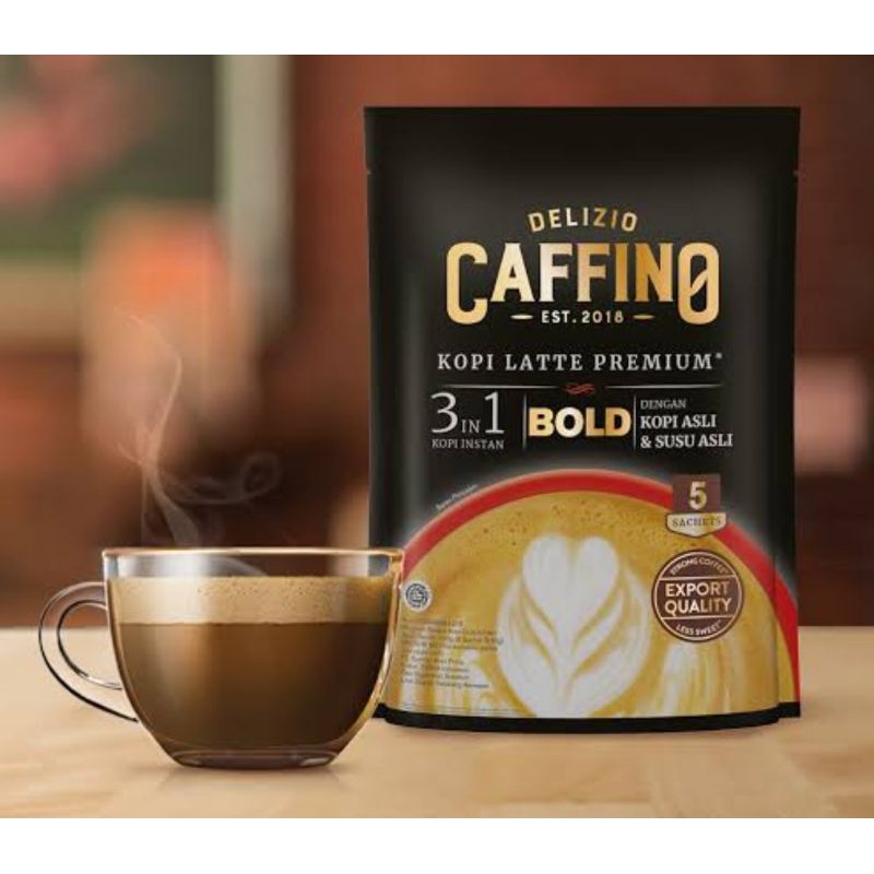 

Delizio Caffino Bold 3in1 Pouch (5 X 30 Gr)/kopi latte premium/kopi dan susu asli