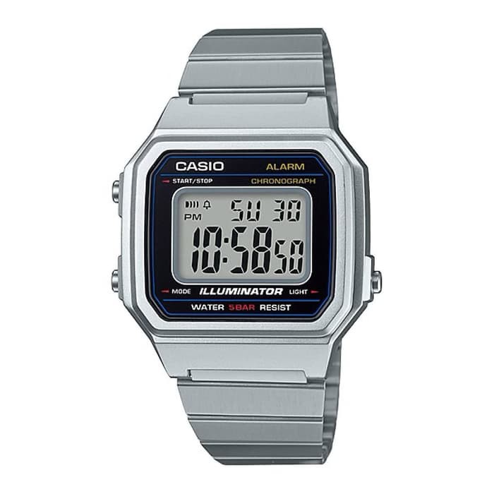 CASIO B650WD-1ADF - Jam Tangan Pria - Silver