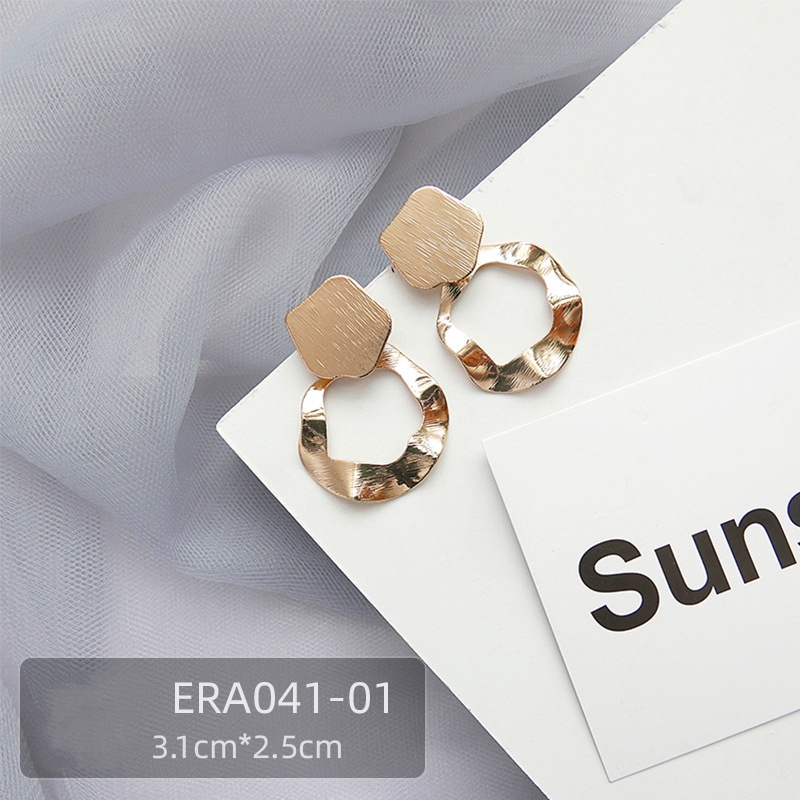 Candy Jewelry Fashion Geometric Drop Earrings Rhinestone Moon Star Heart Pearl Hoop Earring for Women Mermaid Tail Ear Studs Gold Color