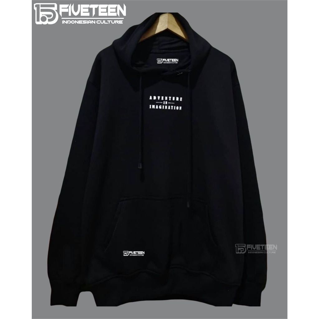 sweter pria distro bandung 15fifteen warna hitam adventure in imagination hudie dewasa pria murah cod zipper bahan sweater buat sekolah anak remaja hoodie terbaru 2021 cowok suwiter bahan tebal halus hoodie fifteen sweater fifften