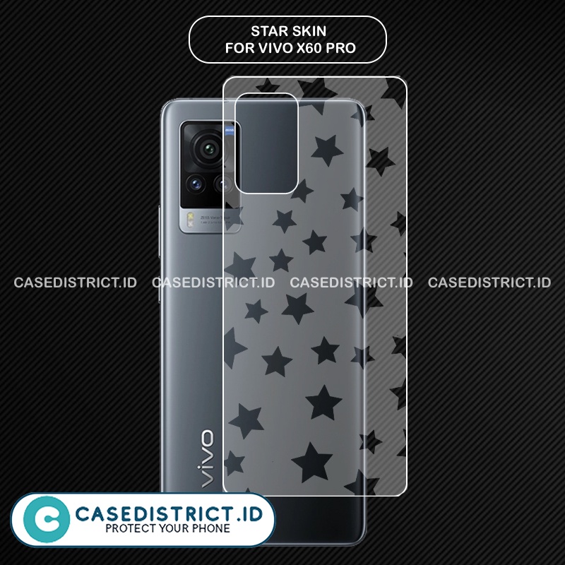 Skin Bintang Star VIVO X60 PRO Garskin Motif Stiker Sticker Back Screen Anti Gores Backdoor