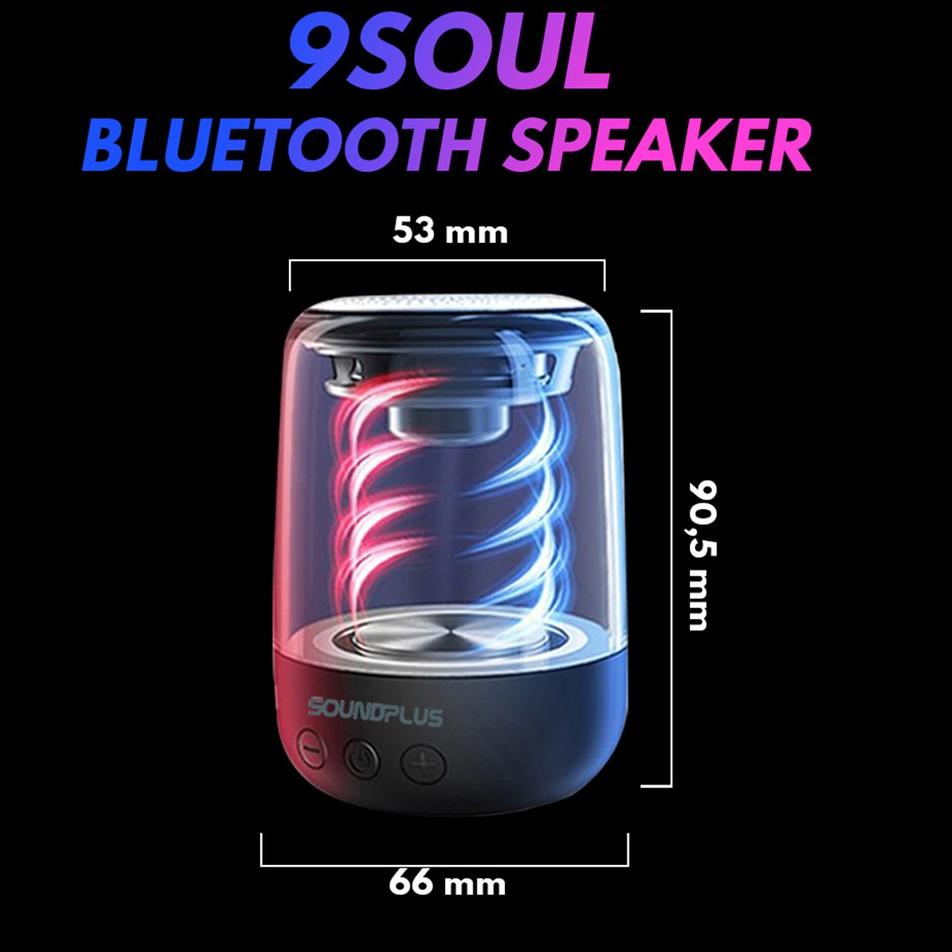 SALEE.. Soundplus 9Soul - Speaker Bluetooth Led 5W / Portable Speaker / Mini Speaker Bluetooth