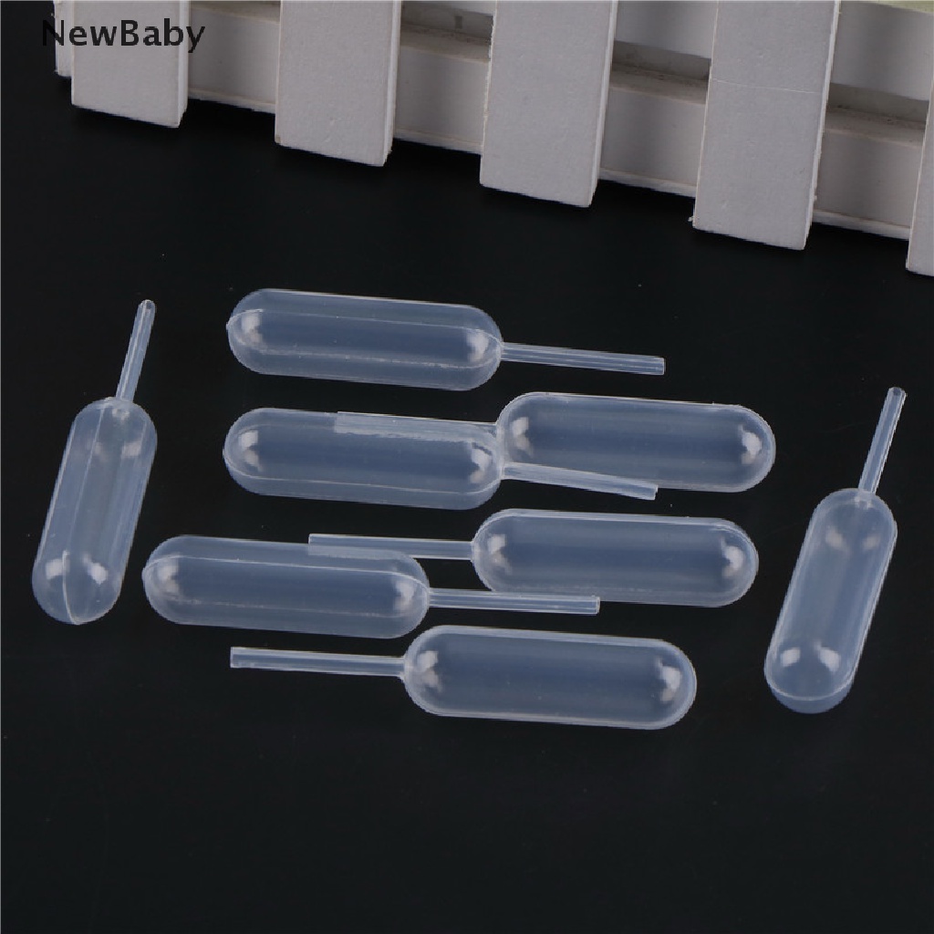 100pcs Pipet Plastik 4ml Sekali Pakai Untuk Cupcake