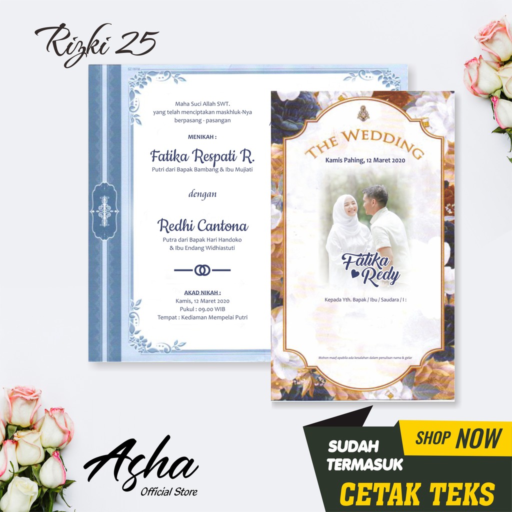 BLANKO UNDANGAN RIZKI 25 MURAH