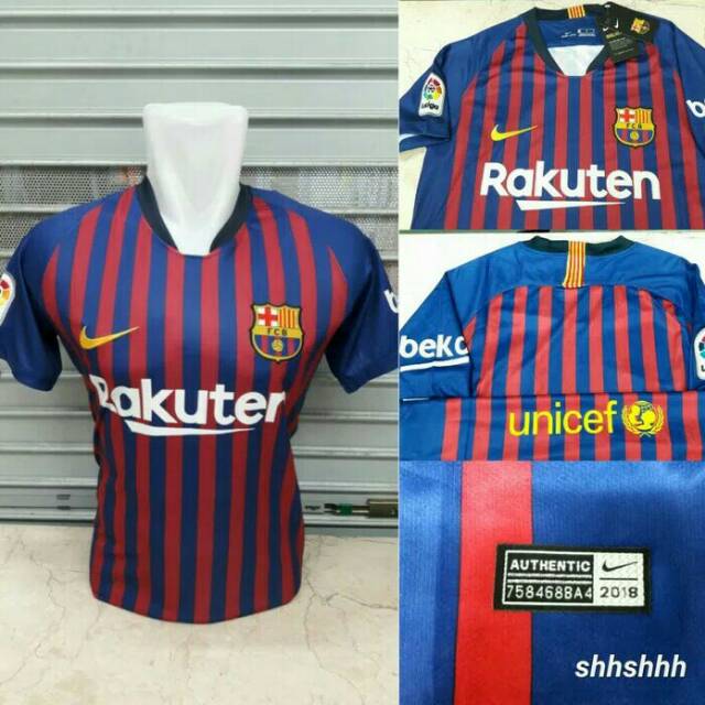 NEW JERSEY BARCELONA HOME OFFICIAL 2018-2018 GRADE - JERSEY BARCELONA BOLA TERMURAH DI JAKARTA