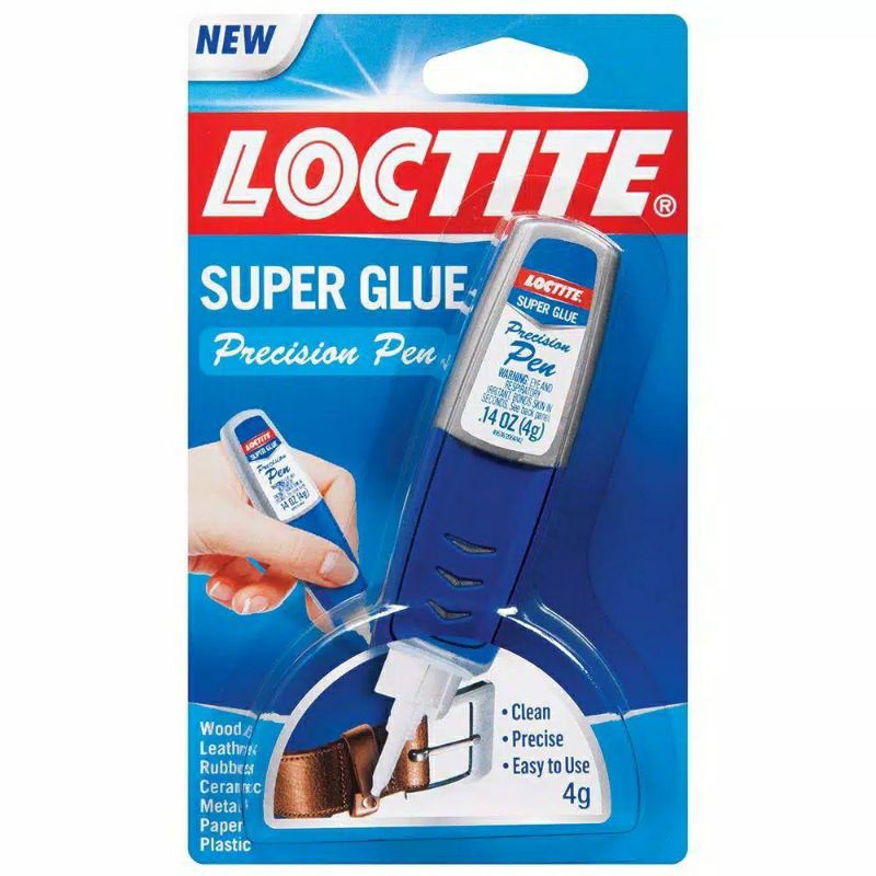 

Loctite Super Glue Precision Pen Lem Loctait Pulpen Pena Leather Wood