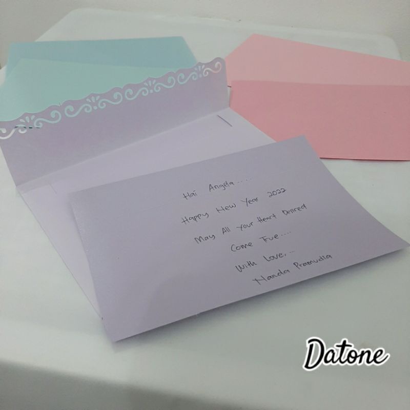 

Blank Card + Amplop pastel edition by Datone