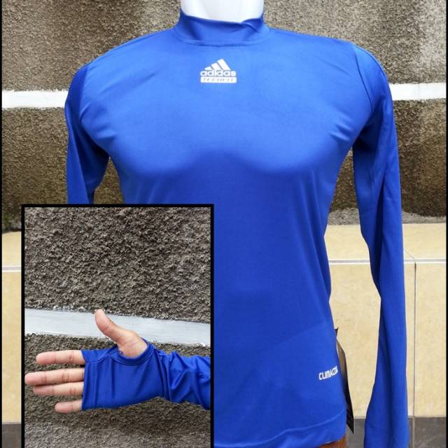 Baselayer / Manset / Daleman Jersey adidas Biru