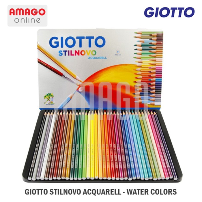 GIOTTO STILNOVO ACQUARELL - METAL BOX - 36 COLORS - 256400