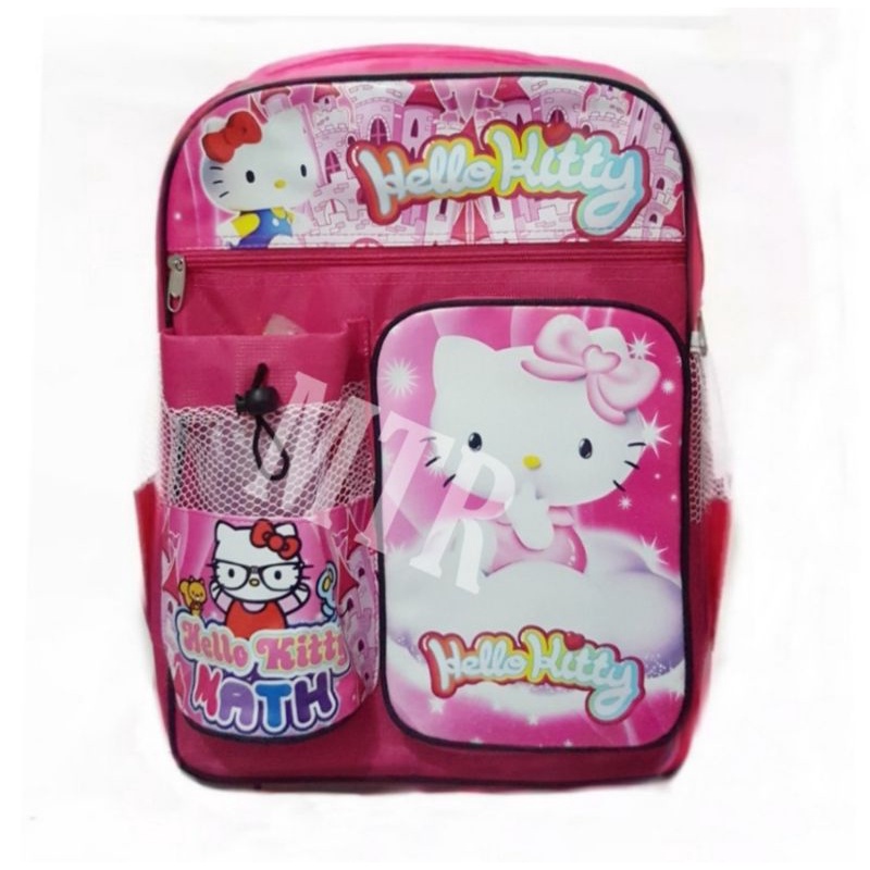 TAS TANSEL ANAK HELLO KITY SD&amp;TK, TAS RANSEL ANAK SD&amp;TK BERHADIAH BOTOL