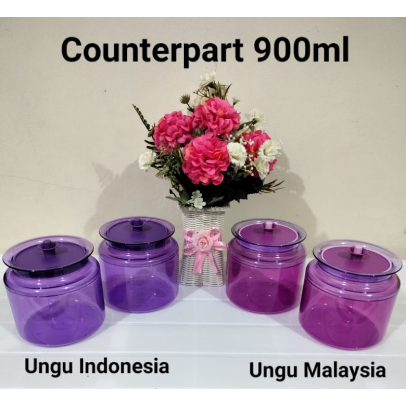 Counterpart (1pcs)/Counterpart 900ml/Counterpart ungu/counterpart promo/tupperware malaysia/toples u