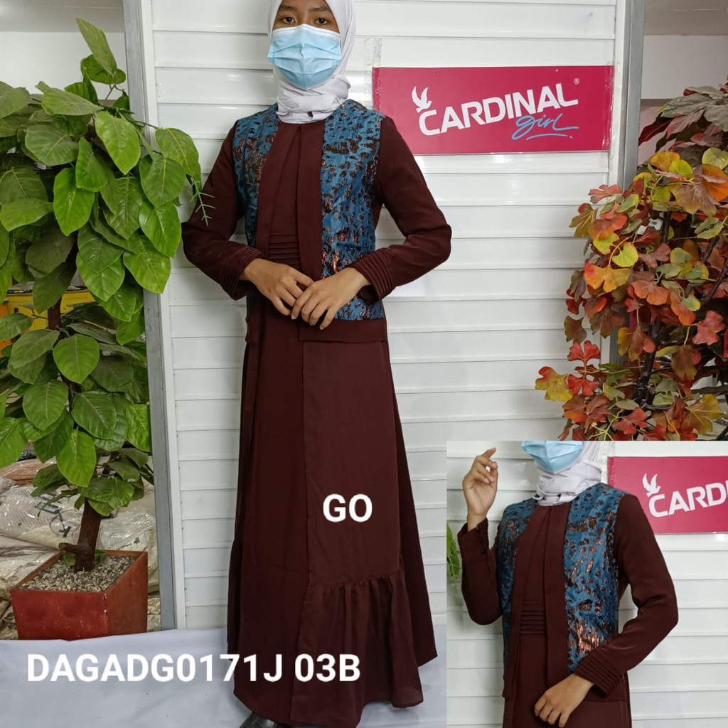 BB CARDINAL GAMIS Fashion Muslim Dress Muslimah Gamis Wanita Polos Motif Bagus Terbaru Original