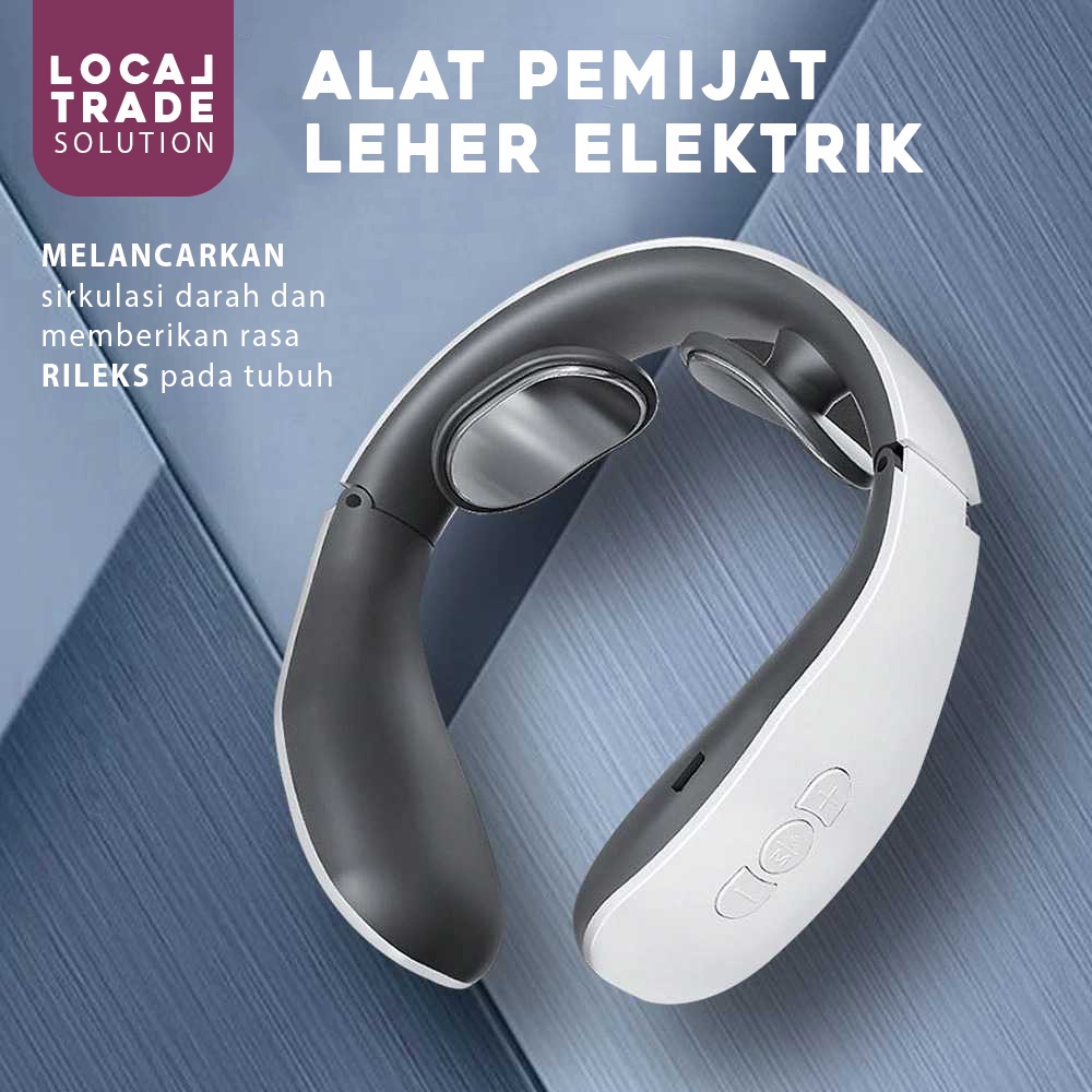 [15 Mode] Alat Pemijat Leher Elektrik Terapi Pijat Tubuh Magnetic Electric Neck Massager