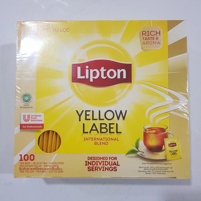 

[[BISA COD]] Lipton Yellow Label Tea Bag Env 100 LIMITED EDITION Kode 977