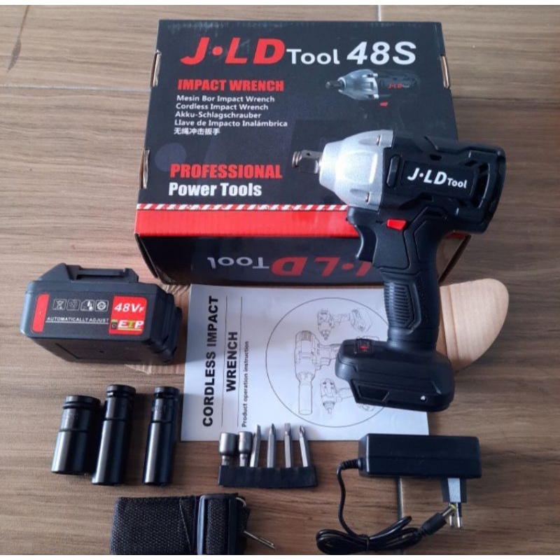 JLD 48S CORDLESS IMPACT WRENCH 48V BOR BUKA BAUD KUNCI 48 VOLT