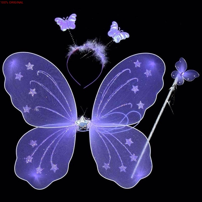 sayap peri mainan / sayap kupu kupu LED