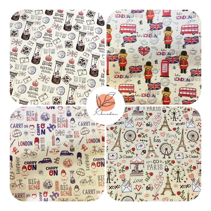 

KERTAS KADO SANSAN WAWA DOFF LONDON PARIS SANWA KERTAS KADO