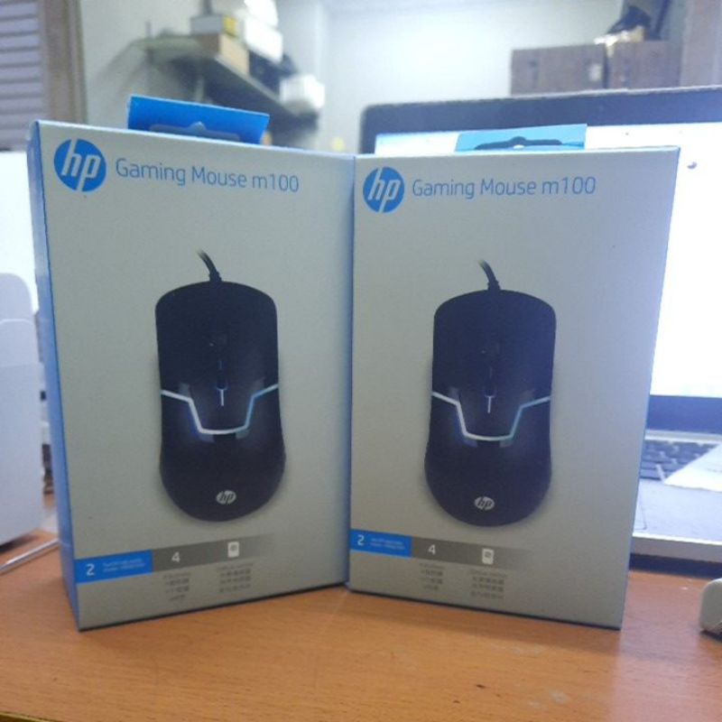 Mouse hp gaming m100 usb lampu