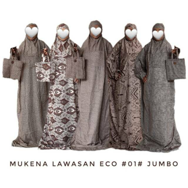 mukena terusan batik klasik lawasan