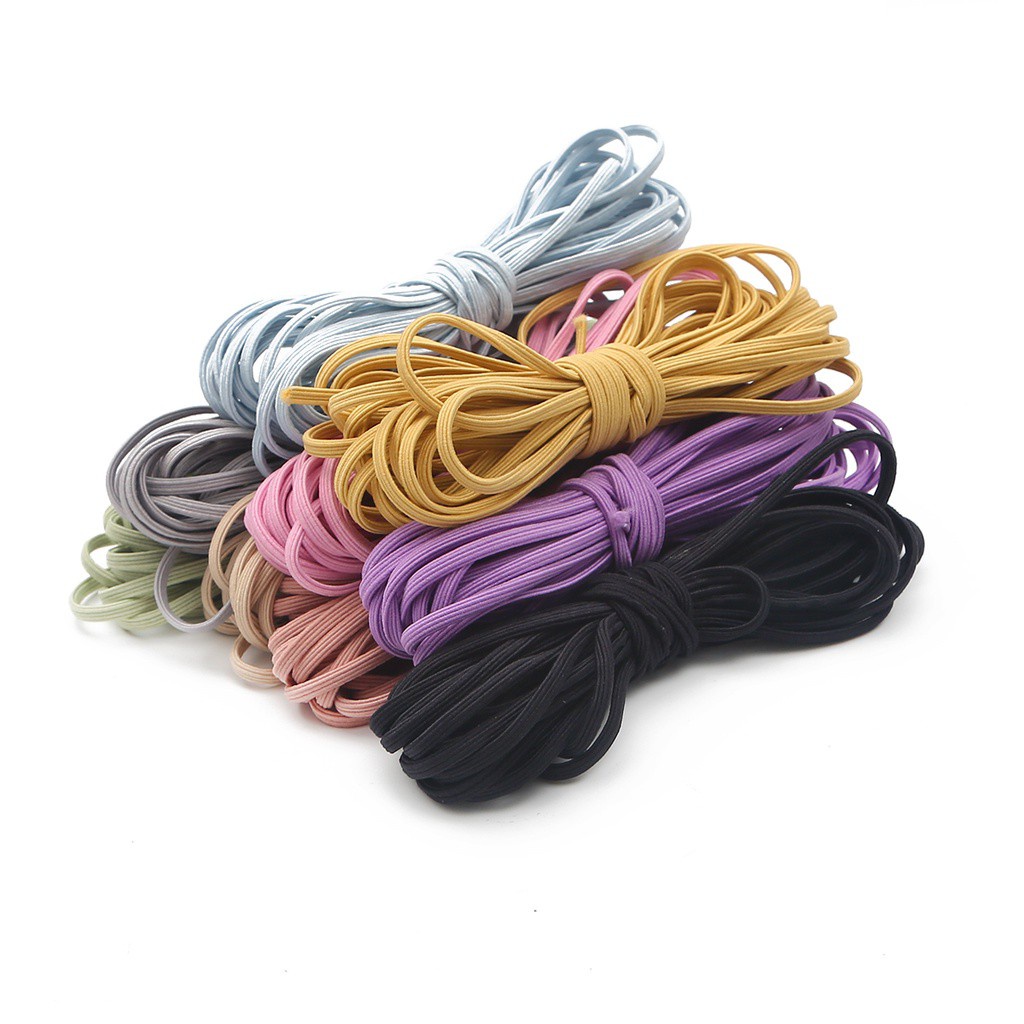 3.5mm 5M/lot 9warna Nylon Tali Elastis Cord String Strap Untuk Perlengkapan Aksesoris Jahit DIY Buatan Tangan