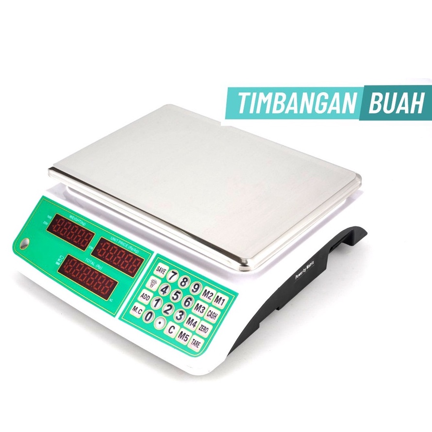 Timbangan Buah Digital 40kg Double Display Digital Computing Scale