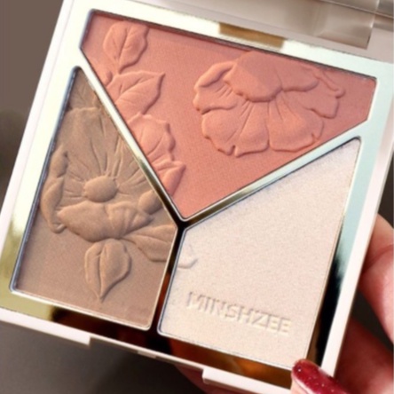 Lameila Palet Eyeshadow Palette 3 Warna Highlight 3D Tahan Lama DJ 5097