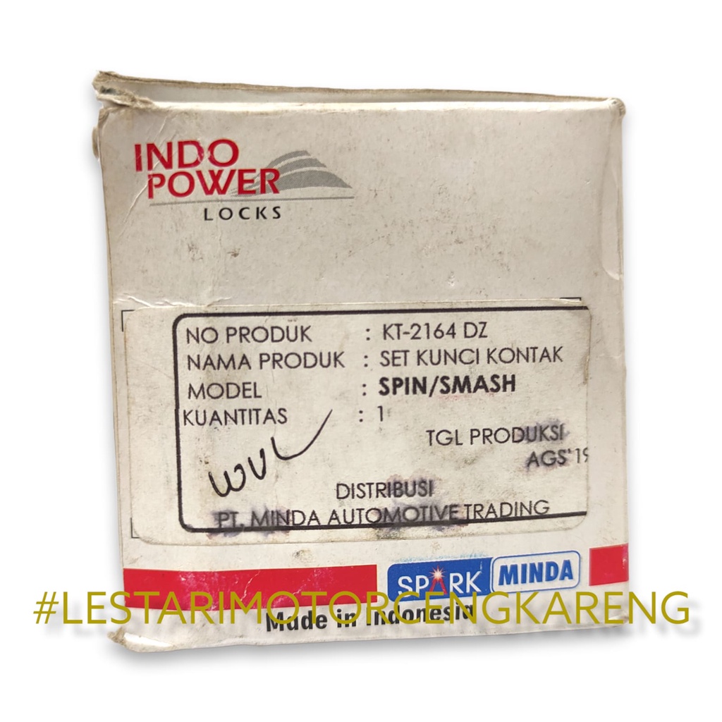 KUNCI KONTAK SET SUZUKI SMASH SPIN KT-2164 DZ ASLI MINDA KOMPLIT