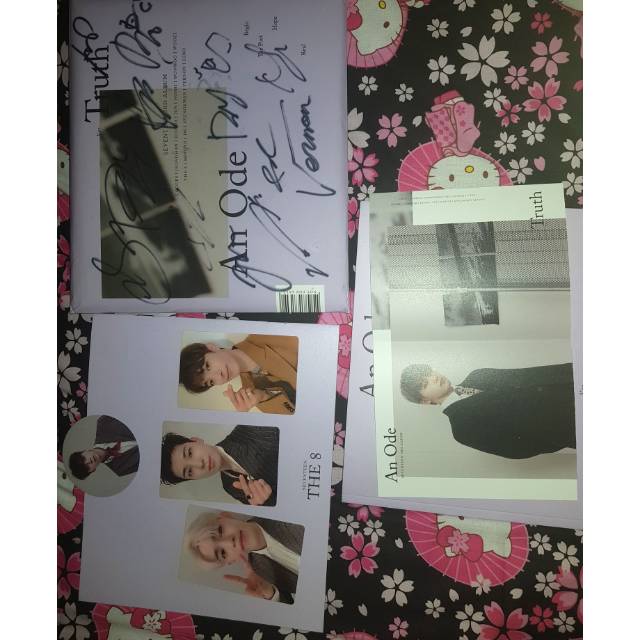 Seventeen Signed Album Photocard Scoups Dk An Ode Truth version