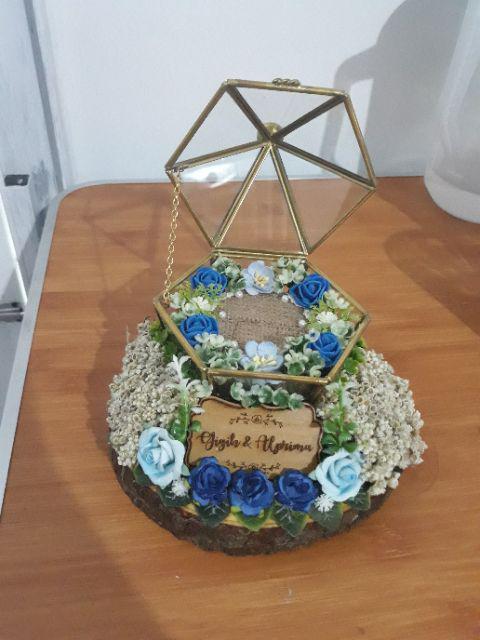 Tempat Cincin /terarrium Ringbox /ringbearer/ Tempat Maskawin/tempat Cincin Rustic /terarrium Rustic