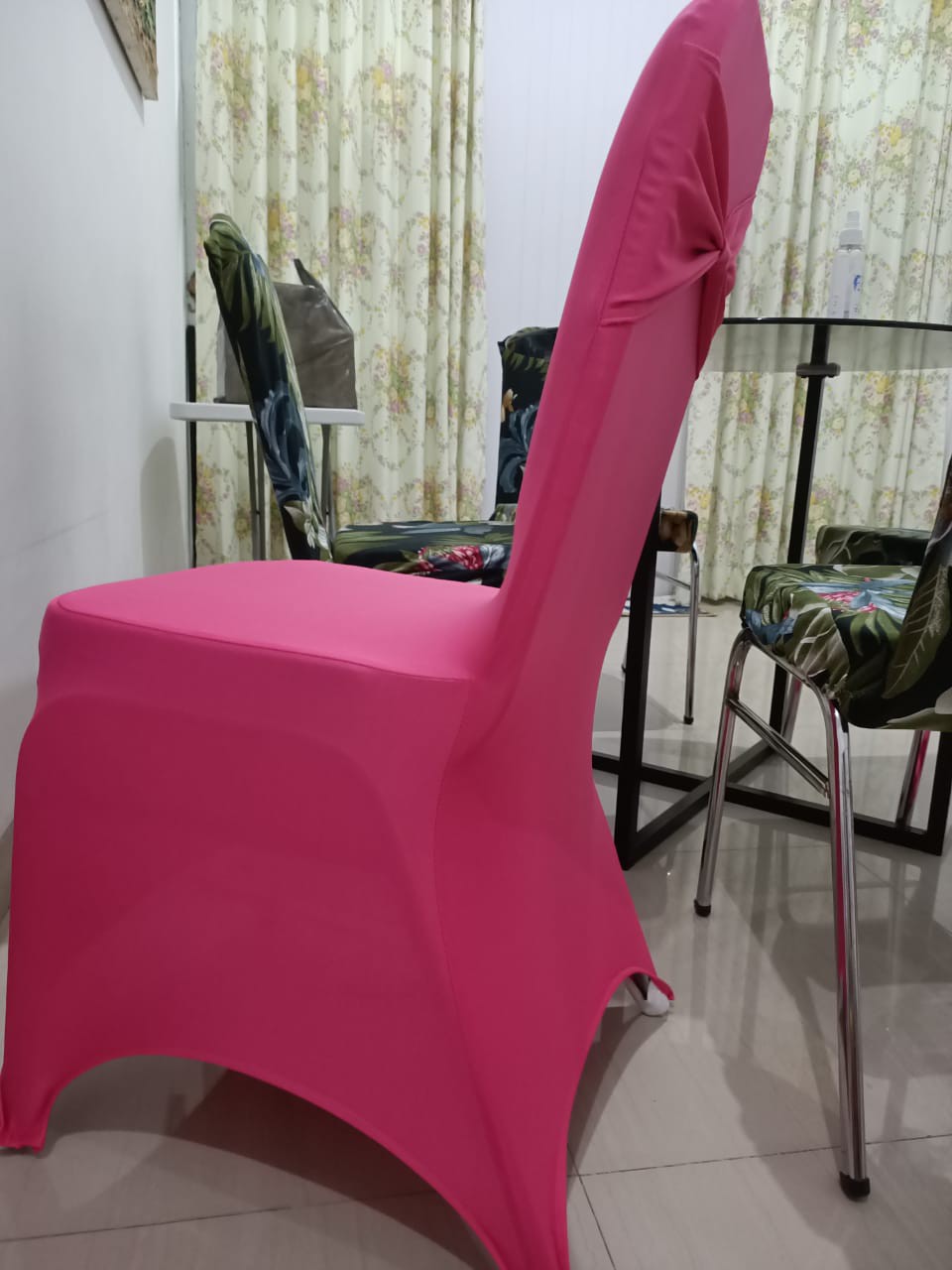 Sarung Kursi Futura Presbody Pink Pakai Pita