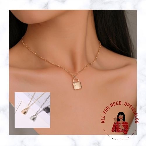 ✿AYN✿  Kalung Wanita Gembok Kunci FA123 Fashion Wanita/ Kalung Rantai / Necklace fashion ootd kekinian