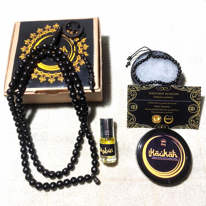 Tasbih 99 Kayu Kokka BERSERTIFIKAT Bulat 99 Uk 8mm Kaukah Koka Kaoka Bonus parfum&amp;gelang kokka