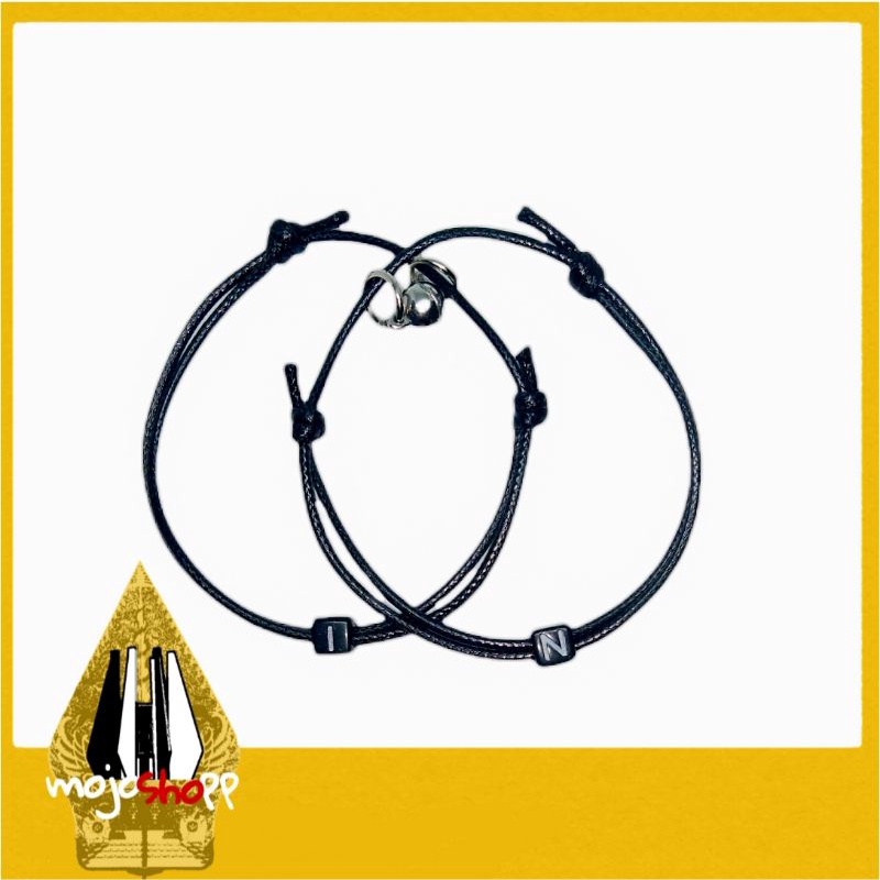 Gelang magnet inisial gelang couple gelang inisial magnet