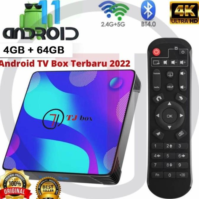 NEW ANDROID 11 Android Tv Box X88 Pro 10 RAM 4GB ROM 64GB RK3318